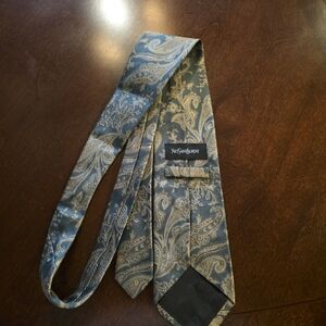 Yves Saint Laurent Paisley Silk Tie